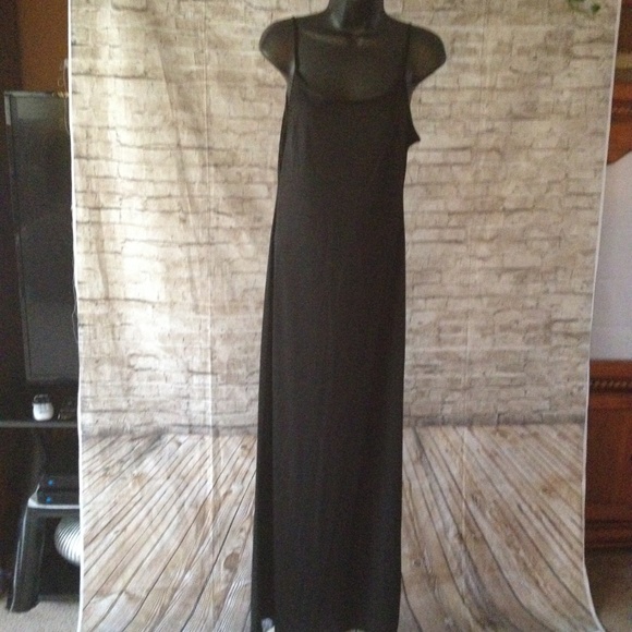 Black lace long sleeve layered maxi dress - Picture 7 of 7